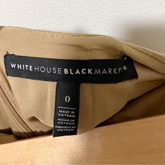 White House Black Market Tan Camel Ultra Sued Skirt - Picture 7 of 11